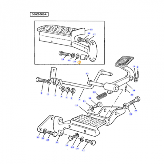 Spacer - 888320M1 - Massey Tractor Parts
