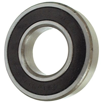 Close-up of a Sparex Deep Groove Ball Bearing (62072RSC3) - S.27410 showing the inner ring, outer ring, and central hole. The 62072RSC3 bearing is primarily silver with black sealing around the inner ring.
