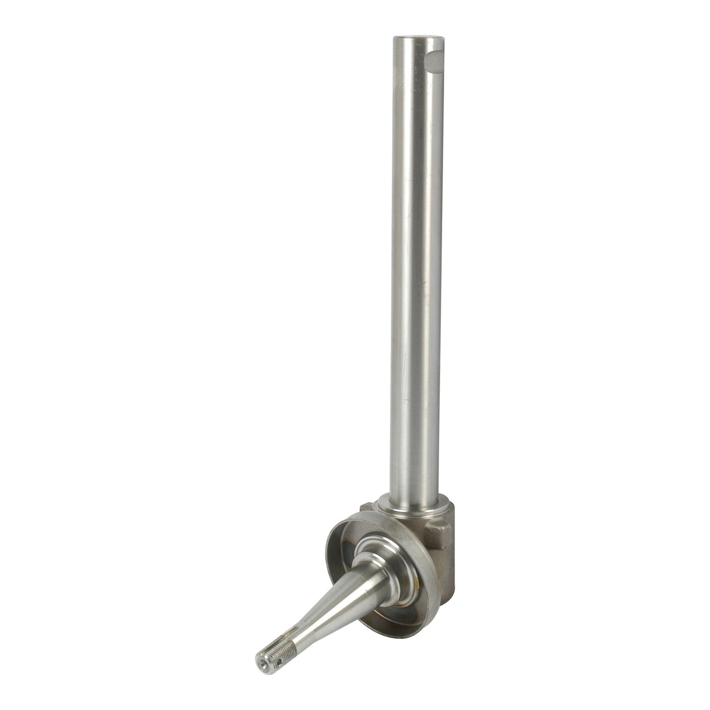 A metal industrial tool with a long cylindrical shaft and a smaller tapered end attached to a circular base, similar to the high-quality Spindle RH components (Sparex Part No. S.16001) produced by Sparex and used in Massey Ferguson and Landini machinery.
