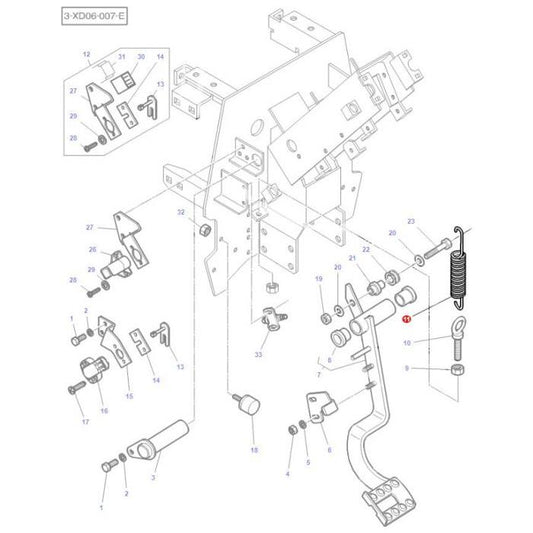Spring - 3816498M3 - Massey Tractor Parts