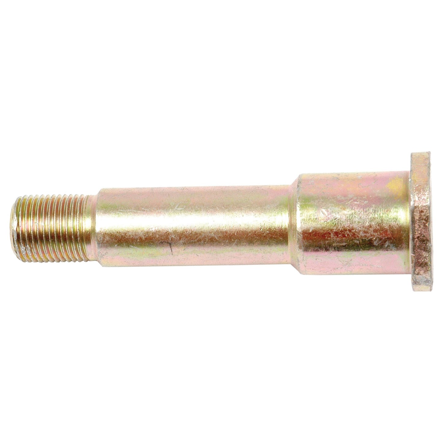 A Stabiliser Pin 22-28x114mm from Sparex, featuring a threaded end and a hexagonal head compatible with thread size 3/4''x22mm (Sparex Part No. S.75987), lies horizontally against a plain white background.