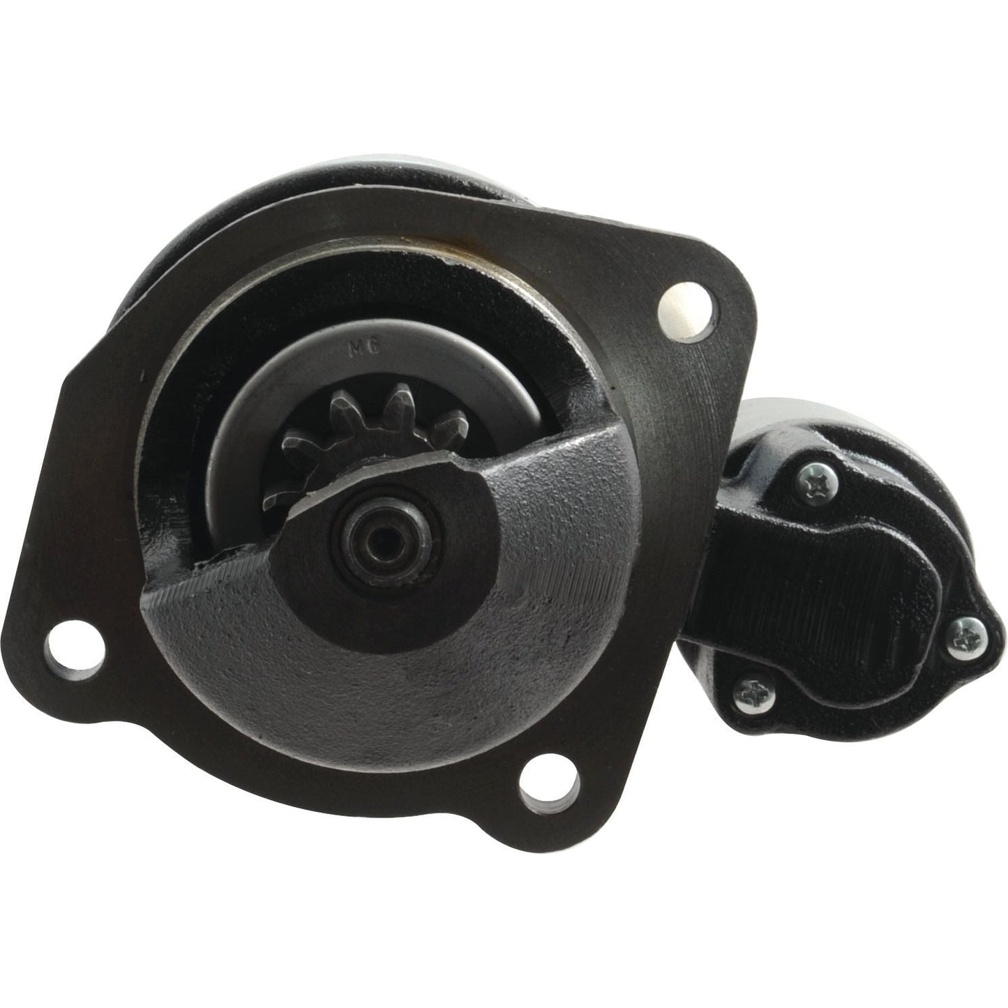 Close-up of a Sparex Starter Motor - 12V, 3Kw (Mahle) component with a visible gear mechanism and mounting flange.