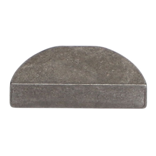 A small, semi-circular shaped metal object, resembling a Massey Ferguson Steering Wheel Key 2951X from AGCO, rests on a white background.