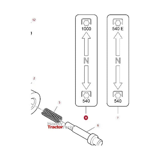 Massey Ferguson - Sticker - ACW068045A - Farming Parts