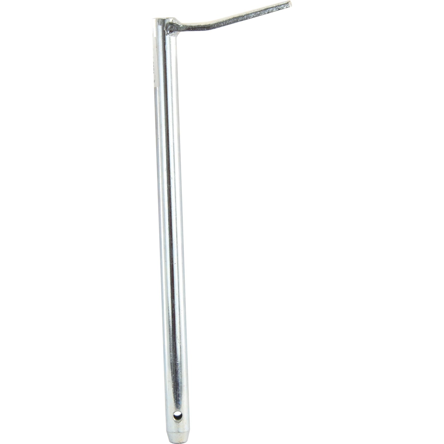 Close-up of a silver swing drawbar hinge pin, measuring 19x297mm, with a slightly angled top and a hole at the bottom, reminiscent of the sturdy design you might find in reliable equipment like those under the Sparex Brand (Sparex Part No.S.2731).