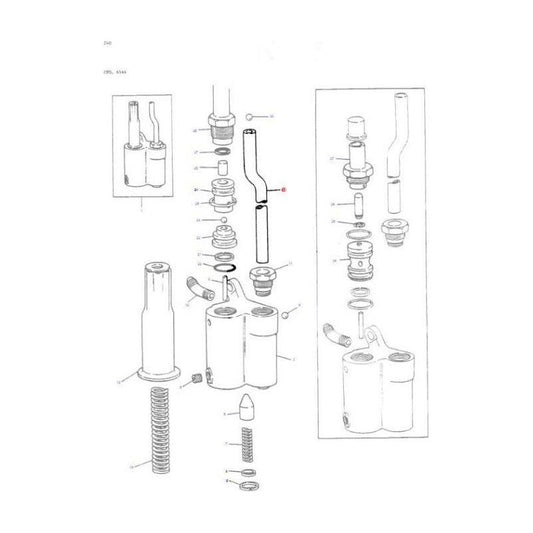 Tube - 883790M2 | OEM | parts | Hydraulics-Massey Ferguson-Draft Control Components,Farming Parts,Hydraulics,Tractor Hydraulic,Tractor Parts