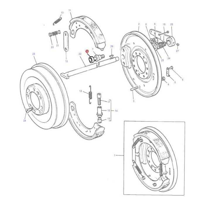 Washer - 1851526M1 - Massey Tractor Parts
