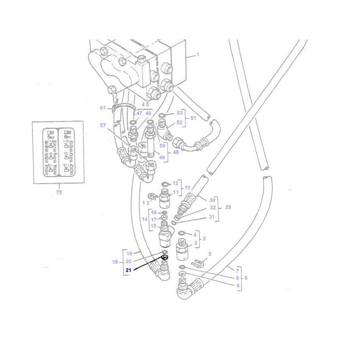 Washer Back-up - 377923X1 - Massey Tractor Parts