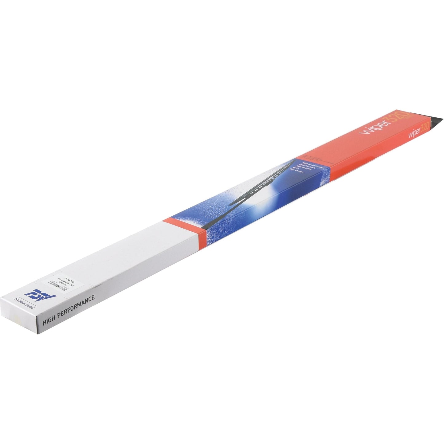 A long, rectangular box for a 22'' windshield wiper blade (550mm), featuring a red, white, and blue design and labeled "Sparex - Wiper Blade High Performance," perfect for International Harvester vehicles.