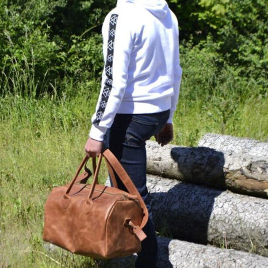 Massey Ferguson - Leather Travel Bag - X993592301000 - Farming Parts