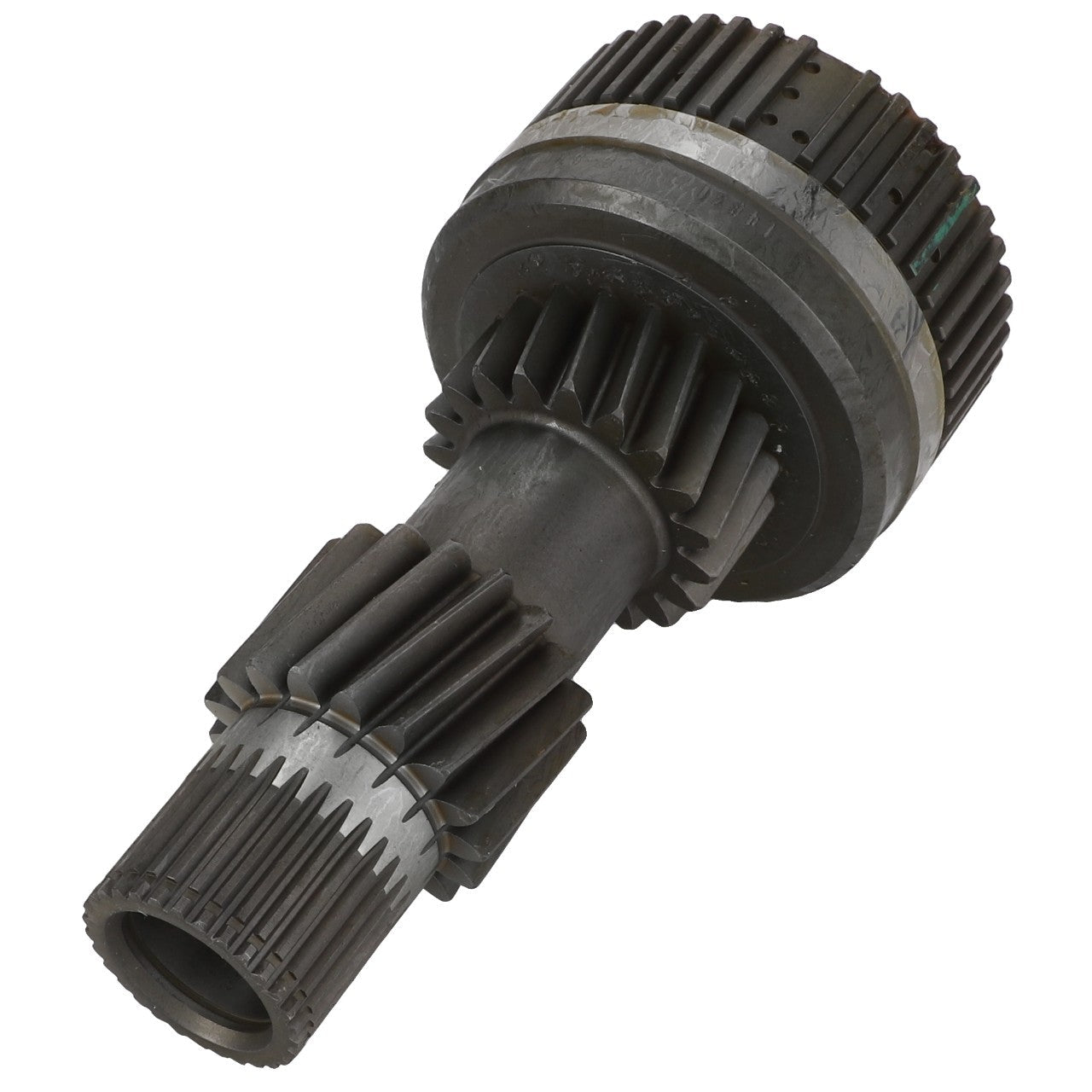 Product Description: AGCO Pto Shaft - Acp0549970 features a close-up view of a mechanical gear assembly with multiple interlocking teeth and a cylindrical design. Brought to you by the trusted brand AGCO.