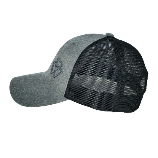 Grey Trucker Cap with MF Logo, Adjustable Fit - Model X993642507000