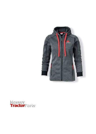 Ladies Grey Hoodie - X993051915-Massey Ferguson-clothing,hoodie,jackets,jumper,Men,Merchandise,On Sale,Women,workwear