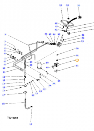 Massey Ferguson - Steering Cylinder - 045770T1 - Farming Parts