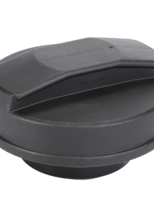 A black plastic screw-on cap with a handle grip, commonly used for containers or machinery parts, is ideal as the AGCO Fuel Tank Cap (073217N2), suitable for various Massey Ferguson models.