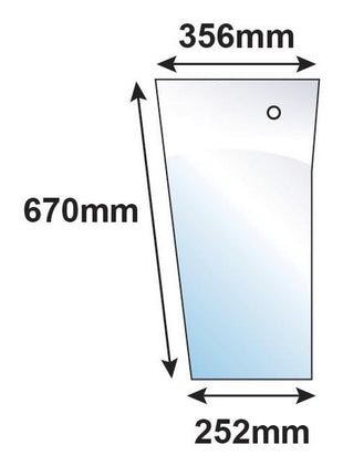 Lower Front Glass RH | Sparex Part Number: S.10008