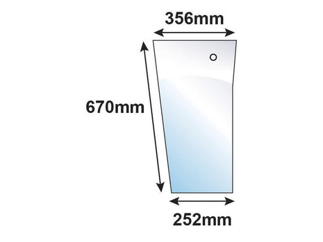 Lower Front Glass RH | Sparex Part Number: S.10008