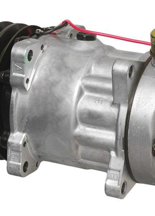 The Sparex Compressor (SD510HD) | Sparex Part Number: S.106710 features an industrial finish, a belt pulley, and visible electrical connections.