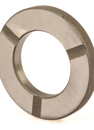 A Sparex Thrust Washer Lower (Sparex Part No. S.107226), featuring three evenly spaced notches reminiscent of components found in a Landini 7830 or Massey Ferguson, viewed against a plain white background.