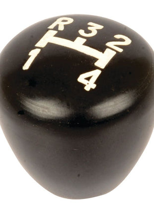 Sparex Gear Knob (Part No. S.107295) for Massey Ferguson, featuring a manual 5-speed shift pattern with reverse in the upper left corner, followed by first through fourth gears.