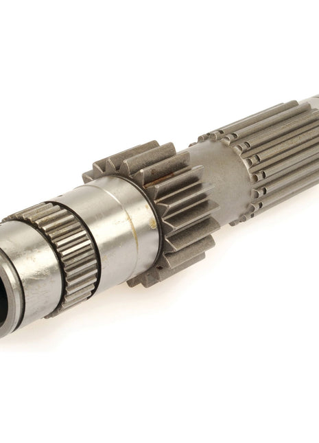 A Sparex Main Shaft (Sparex Part No. S.107303) featuring multiple gear teeth along its length, showcased against a white background.