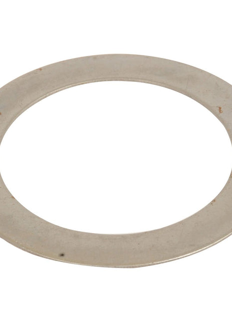 A flat, circular metal washer with a central hole, viewed against a white background, from the Sparex range for Massey Ferguson and Landini tractors. This is the Shim | Sparex Part No.S.107361 by Sparex.