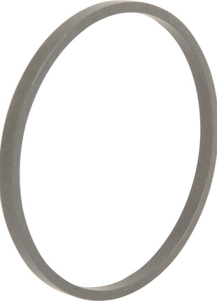 Thin, circular ring or gasket, gray in color, displayed on a white background. This Sparex Hydraulic Piston Seal (Sparex Part No.S.107374) is suitable for models like Landini 7830 and Massey Ferguson tractors.