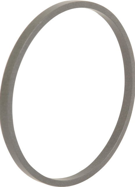 Thin, circular ring or gasket, gray in color, displayed on a white background. This Sparex Hydraulic Piston Seal (Sparex Part No.S.107374) is suitable for models like Landini 7830 and Massey Ferguson tractors.