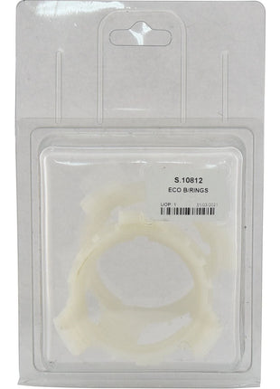 A clear plastic packaging containing a small white circular object, labeled "Sparex ECO B/RINGS" with a barcode and "Sparex Part No.S.10812" in the middle of the package, ideal for use as PTO Economy Guard Rings.