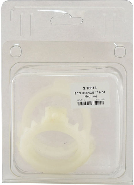 A packaged white plastic item labeled "ECO B/RINGS 47 & 54 (Medium)" from the Sparex brand with product code S.10813.