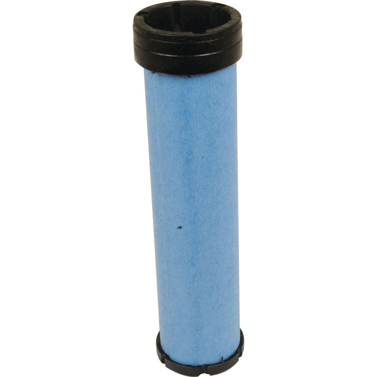 The Air Filter - Inner - AF25484, identifiable by its sleek and vertical blue cartridge with black end caps, is displayed against a white backdrop, showcasing a design that mirrors the sophistication of the Sparex Part No. S.108780.