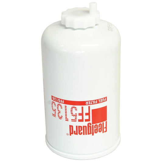A white cylindrical Sparex fuel filter with a label reading "Sparex FF5135" in red text, ideal for Case IH machinery.