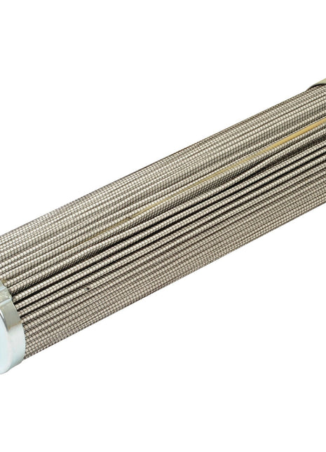 A cylindrical metal mesh filter with pleated sides and circular ends designed for fluid filtration, the Sparex Hydraulic Filter - Element - HF28813 (Sparex Part No. S.109200) ensures efficient hydraulic performance.