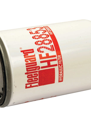 A cylindrical white hydraulic filter with red text and branding, labeled "Sparex HF28853," suitable for Ford New Holland LB110 applications.