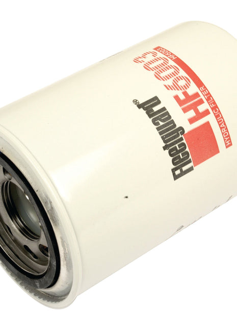 A cylindrical white hydraulic filter labeled "Sparex S.109267" with visible metal parts inside one end, similar in design to the Fleetguard HF6003 commonly used in Massey Ferguson machinery.