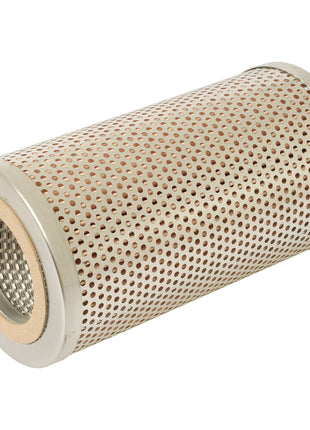 A hydraulic filter element from Sparex, specifically the HF6459 (Sparex Part No. S.109324), characterized by a cylindrical shape with a perforated metal outer casing and inner mesh, along with beige end caps and a central opening.