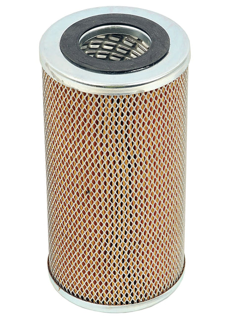 A cylindrical metal mesh Sparex Oil Filter - Element - LF566 (Sparex Part No. S.109479) with a central hole, suitable for use in machinery or automotive applications.