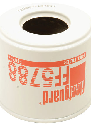 A white Sparex fuel filter element, part number S.109592 (Fleetguard FF5788) with red lettering and the part number 12335-1124500 printed on the top edge, is compatible with Claas AXOS tractors.