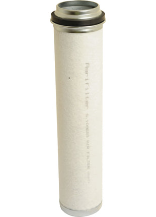 The Sparex Air Filter - Inner (Part No. S.109653) features a cylindrical design with metal end caps and a white filter medium, making it suitable for Deutz-Fahr machinery. Some text marked on the filter is partially visible.