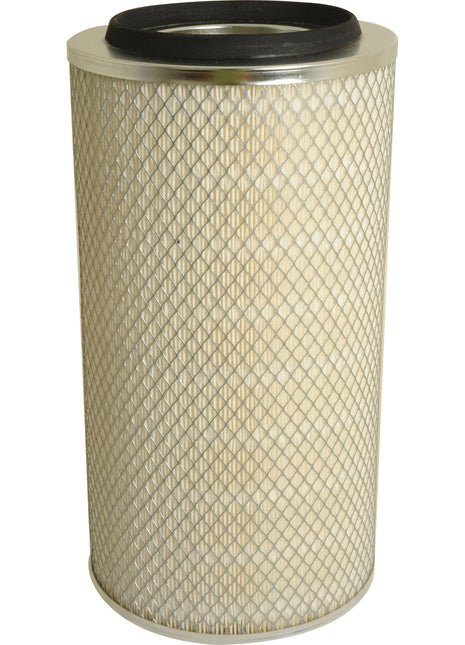 The Sparex Air Filter - Outer (Part No. S.109655) is a cylindrical air filter featuring a metal mesh exterior and black rubber rims at both the top and bottom, designed for use in engines or HVAC systems.