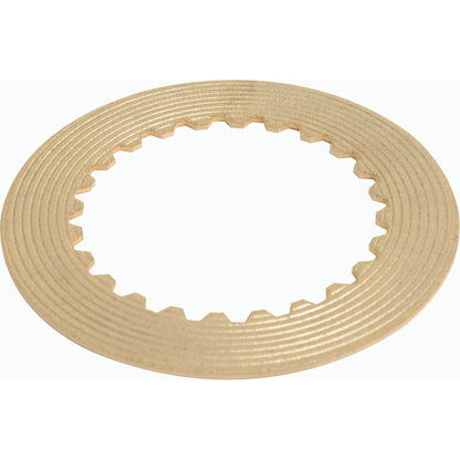 A round, grooved metallic washer with evenly spaced notches along its inner edge, resembling the Sparex PTO Clutch Plate (Part No. S.111057) used in Valtra machinery.