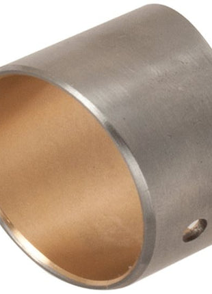 A Sparex Tapered Small End Bush - ID: 38.12mm (Sparex Part No. S.111790) featuring a cylindrical design with a chamfered edge and a small hole on one side, compatible with Perkins Engine components.