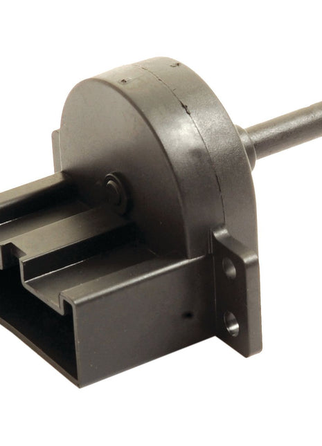 A Sparex Blower Switch (Sparex Part No.S.112265), featuring a black plastic rotary damper with a cylindrical shaft and rectangular mounting bracket, compatible with Massey Ferguson blower switches.