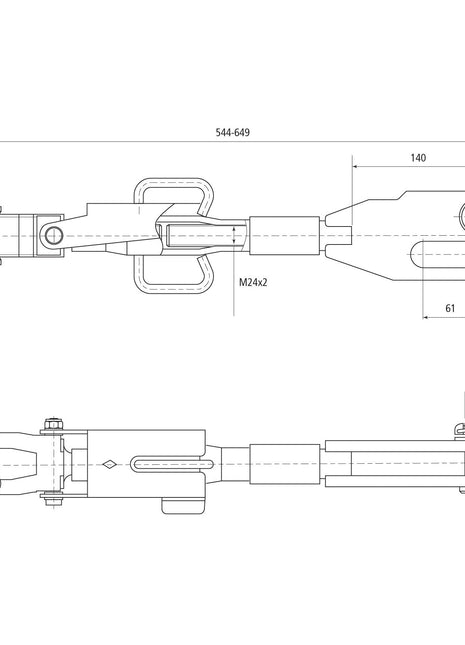 Technical drawing of a Hydraulic Levelling Box, showing detailed dimensions and specifications, including various measurements in millimeters and the 70mm Cylinder Bore.

Product Data:
- Product Name: Hydraulic Levelling Box (Supplied with: Hoses) 
- Fork Hole Ø 19mm
- Fork Hole Ø 28 & 29x90mm 
- Min. Length: 545mm
- Cylinder Bore: 70mm
- Sparex Part No.: S.113936

Brand Name: Sparex