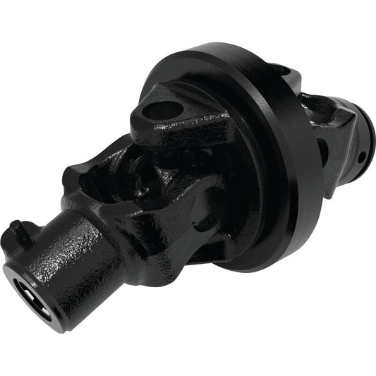 The Sparex PTO Wide Angle Joint (U/J Size: 27 x 75 & 24 x 91mm), featuring a lemon profile and a size of 1 3/8''-6 spline, is commonly used in drivetrain systems to transmit power.