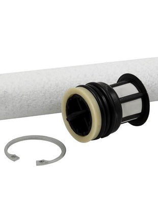 Two cylindrical filter components and a metal clip, identified by Tariff Code 106726 and branded as Sparex Filter Drier with Sparex Part Number S.118259, are displayed against a plain white background.