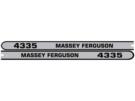 Decal Set - Massey Ferguson 4335 | Sparex Part No.S.118322