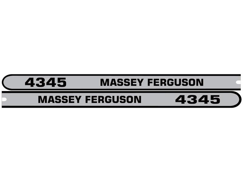 Decal Set - Massey Ferguson 4345 | Sparex Part No.S.118323