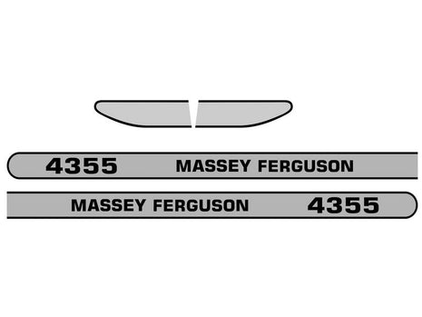 Decal Set - Massey Ferguson 4355 | Sparex Part No.S.118324