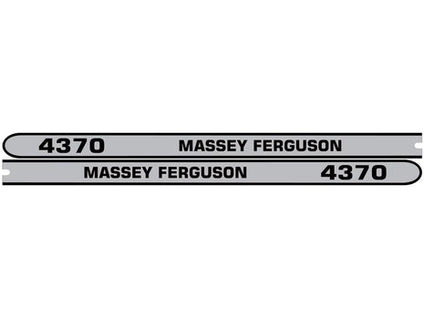 Decal Set - Massey Ferguson 4370 | Sparex Part No.S.118326